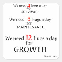 We need hugs... square stickers