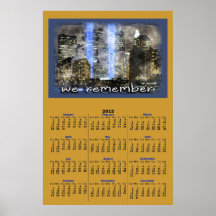 WE REMEMBER 2012 Calendar Poster