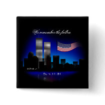 We Remember the Fallen Sept. 11 Memorial Button
