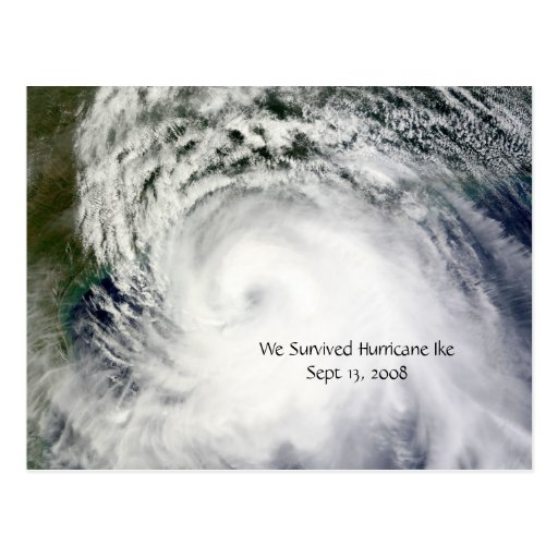 We Survived Hurricane Ike - Postcard