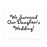 We Survived Our Daughters Wedding Postcards