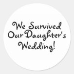 We Survived Our Daughters Wedding Sticker