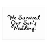 We Survived Our Sons Wedding Postcards