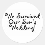 We Survived Our Sons Wedding Sticker