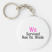 We Survived Roe Vs. Wade (pink) Keychains
