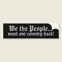 We the people bumper stickers