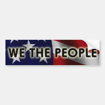 We The People Bumper Sticker