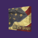 We the People Flag Wrapped Canvas canvas prints