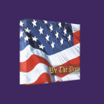 We the People Flag Wrapped Canvas canvas prints