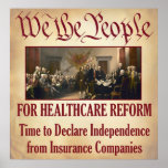 We the People For Healthcare Reform posters