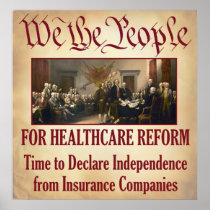 We the People For Healthcare Reform Poster