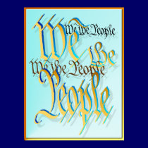 We The People-in gold posters