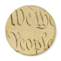 We The People Fridge Magnet
