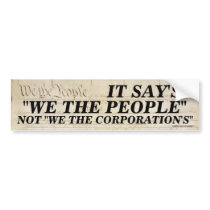 We the people/Not we the Corporations