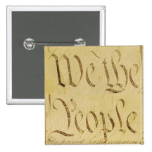 We The People Pinback Button