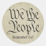 We the People! Round Sticker