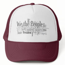 We the People - US Constitution words libertarian Mesh Hats