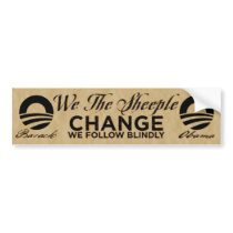 We The Sheeple Bumper Sticker