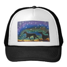 We three greyhound dogs trucker hats