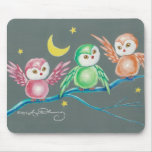 We Three Owls Mouse Pads
