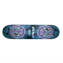 We Want Peace - 73/4" Deck Skateboard