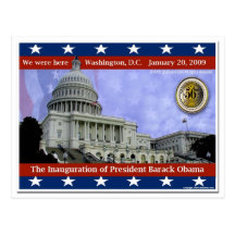 We Were Here - 2009 Inauguration of Barack Obama Postcards