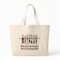We will miss you tote bag
