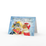 We wish you a-many fish-heads greeting card