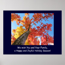 We Wish You and Your Family Happy Joyful Holiday Posters