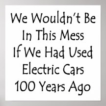 We Wouldn't Be In This Mess If We Had Used Electri Poster