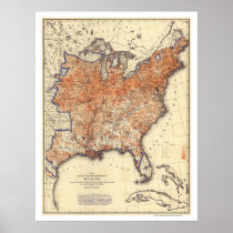 Wealth Distribution USA 1872 Poster