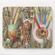 Weaponsutensils et ornements des Indiens d'Ameriqu Tapis De Souris