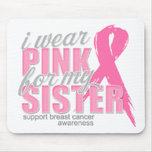 Wear Pink For My Sister Mousepad