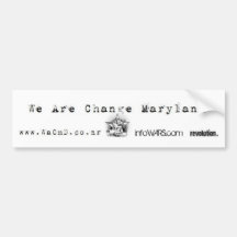 WeAreChange Maryland Bumper Sticker
