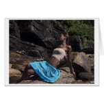 wearing illusions greeting card