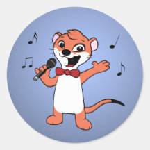 weasel cartoon sticker