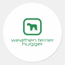 Weathen Terrier Round Sticker