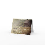 Weathered Barn Country Thank You Note Card