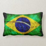 Weathered Brazil Flag pillows
