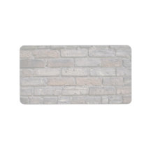 Weathered brick wall labels