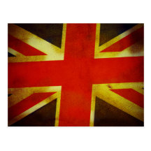 Weathered British Flag Post Cards