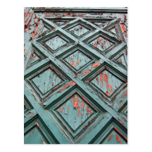 Weathered Door Postcard