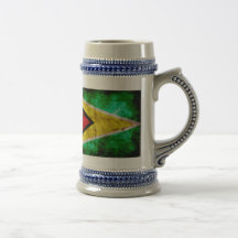 Weathered Guyana Flag Coffee Mug