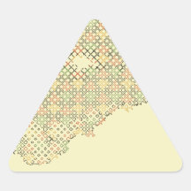 Weathered Halftone Triangle Stickers