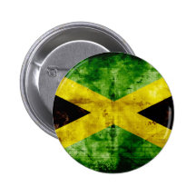 Weathered Jamaica Flag Button