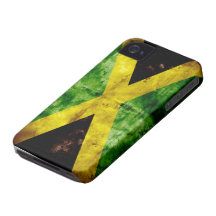 Weathered Jamaica Flag Case-Mate iPhone 4 Cases