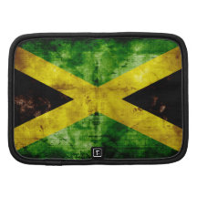 Weathered Jamaica Flag Organizer