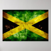 Weathered Jamaica Flag Posters