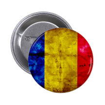 Weathered Romania Flag Pins