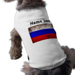 Weathered Russia Flag Doggie Tee Shirt